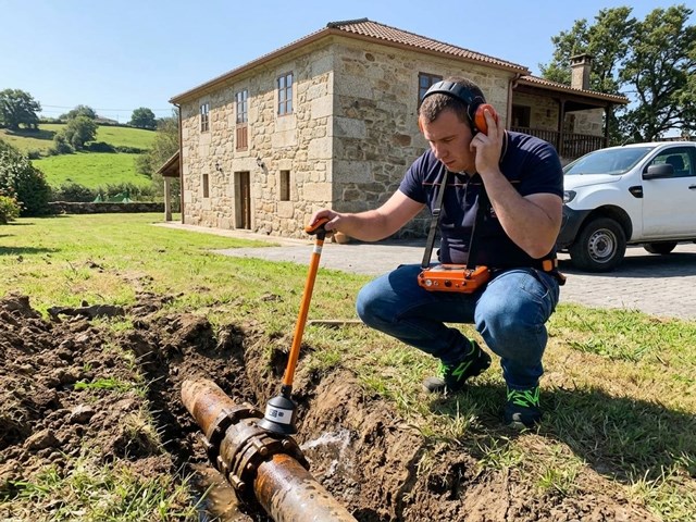 Especialistas en detección de fugas de agua en Marín