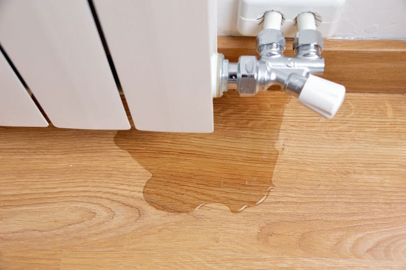 Fuga de agua en calefacciones en A Coruña